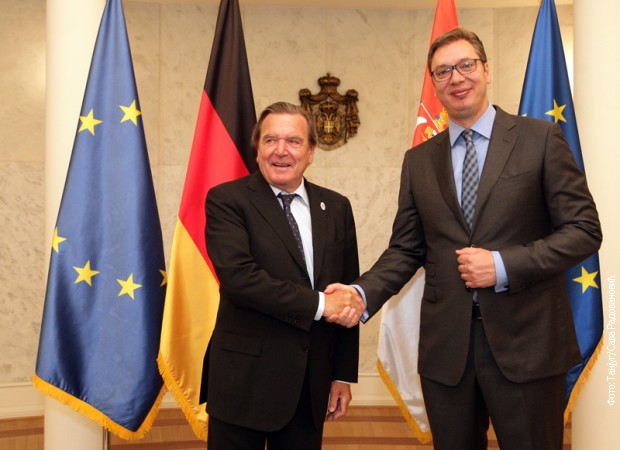 Vučić sa Šrederom