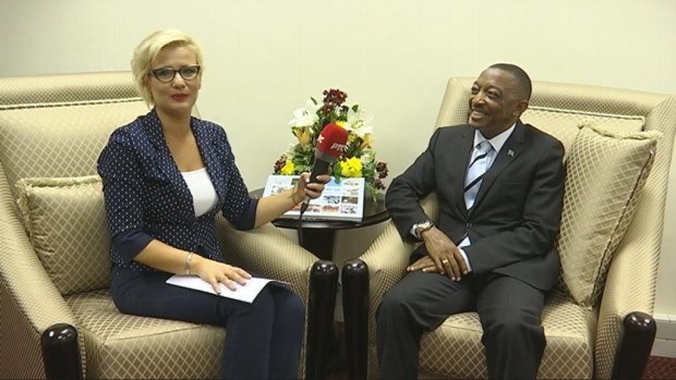 Jelena Đorđević Popović i Tapelo Olapeng, ministar vera, kulture i sporta Bocvane