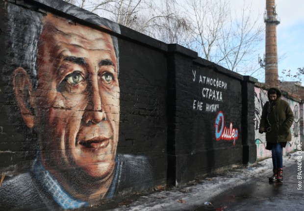 Mural sa likom Olivera Ivanovića osvanuo u Beogradu