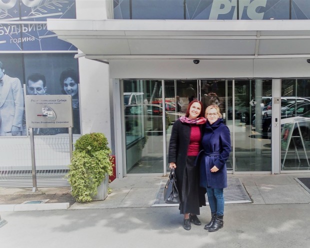 Dragana Moles i autor emisije Mirjana Nikolić Dragana Moles i autor emisije Mirjana Nikolić