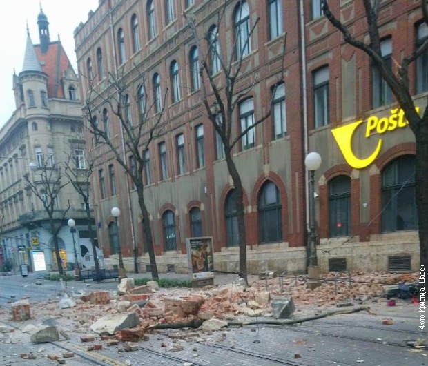 Dva snažana potresa u Zagrebu, popucale fasade Dva snažana potresa u Zagrebu, popucale fasade