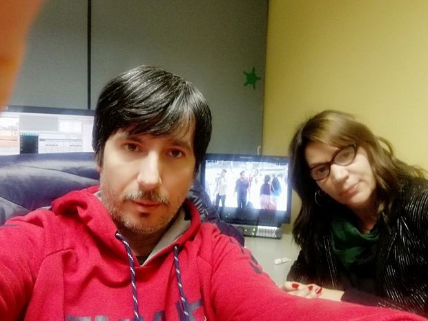 Montažer Branislav Popović i Vera Raičević