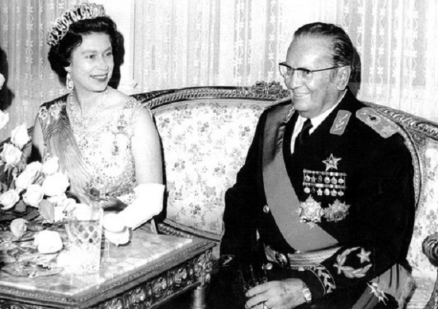 Kraljica Elizabeta II i Josip Broz Tito Kraljica Elizabeta II i Josip Broz Tito