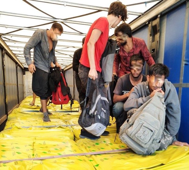 Otkriveni migranti u kamionu sa veštačkim đubrivom Otkriveni migranti u kamionu sa veštačkim đubrivom