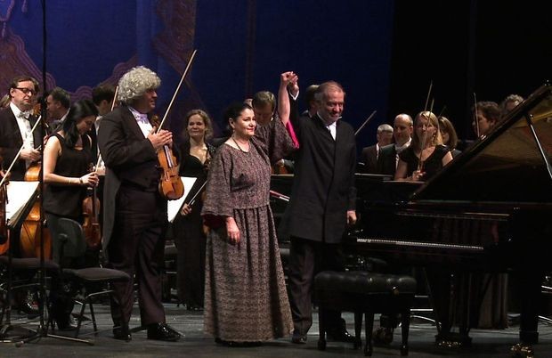 Валериј Гергијев и Мира Јевтић-Рубен