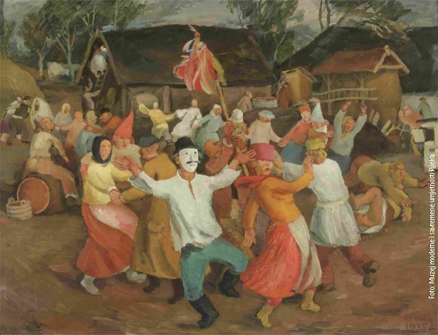 Krsto Hegedušić, „Poklade“ (1935) Krsto Hegedušić, „Poklade“ (1935)