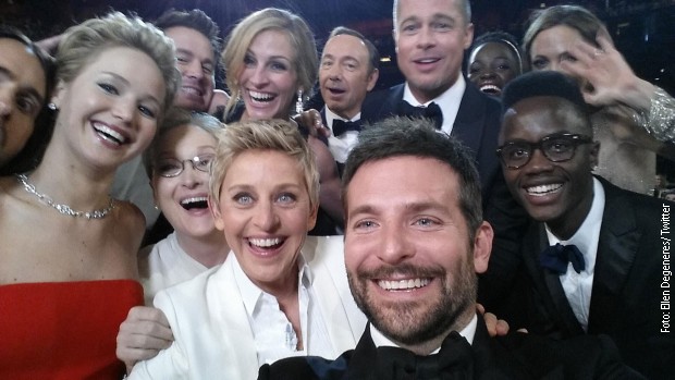 Selfi sa dodele Oskara 2014. godine jedan je od najdeljenijih u istoriji