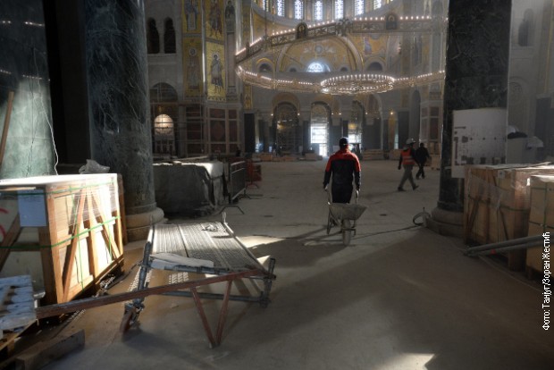 Radovi u Hramu Svetog Save