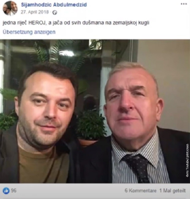 Fotografija Sijamhodžića i Dudakovića uz Sijamhodžićev komentar Fotografija Sijamhodžića i Dudakovića uz Sijamhodžićev komentar