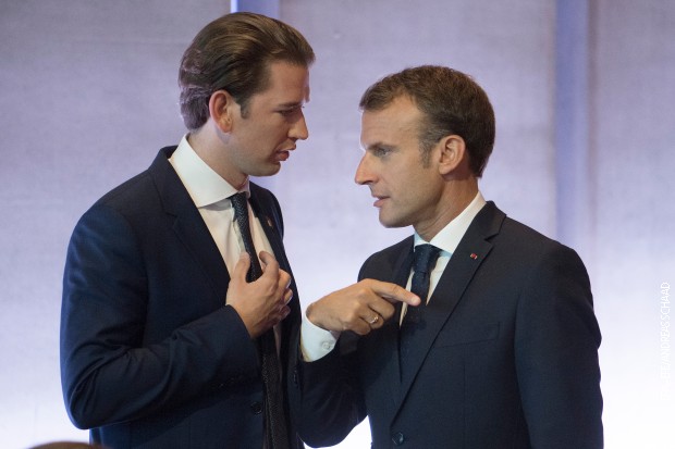 Савез против исламизма? Емануел Макрон и Себастијан Курц