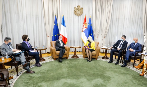 Mihajlovićeva sa ambasadorom Francuske o unapređenju saradnje u oblasti energetike