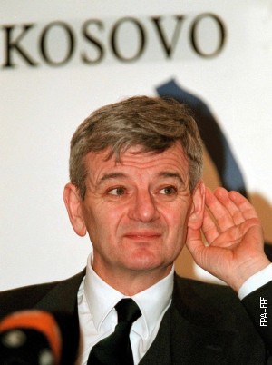 Јошка Фишер у Приштини 8. марта 1999.