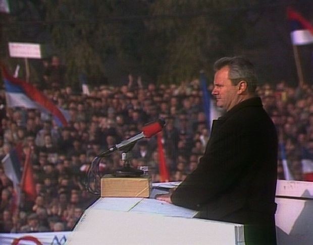 Слободан Милошевић, митинг Слободан Милошевић, митинг