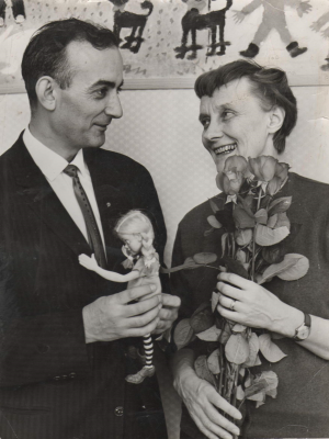 Чедомир Цветковић и Астрид Линдгрен