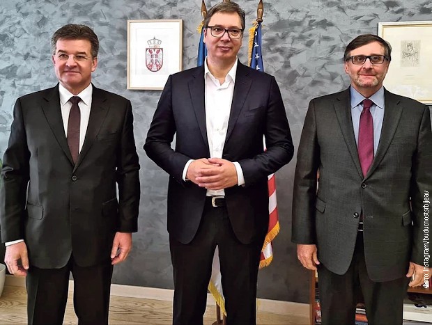 Vučić sutra sa Palmerom i Lajčakom Vučić sutra sa Palmerom i Lajčakom