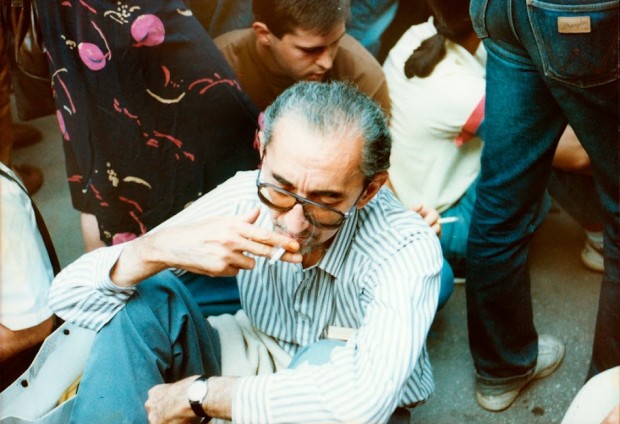 Пекић 1991. на демонстрацијама против Милошевићевог режима 1991.