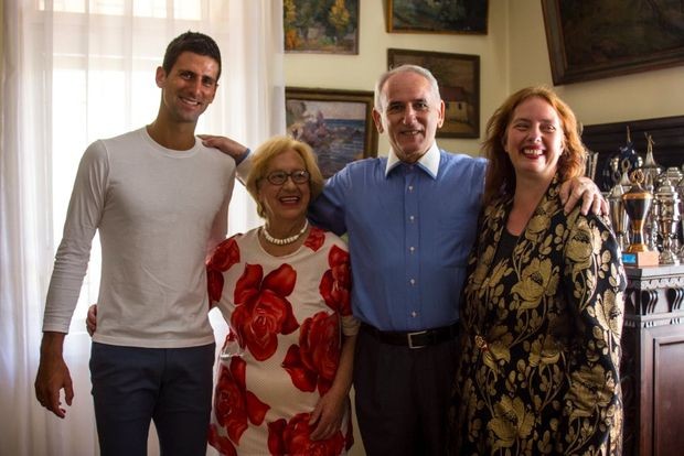 Новак Ђоковић са породицом Генчић