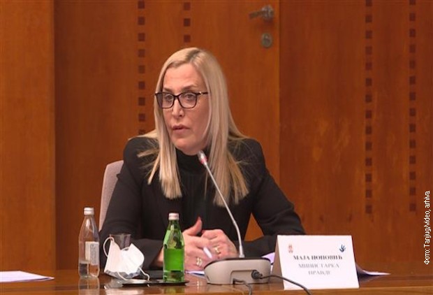 Ministarka pravde pozvala poslanike da podrže izbor Zagorke Dolovac Ministarka pravde pozvala poslanike da podrže izbor Zagorke Dolovac