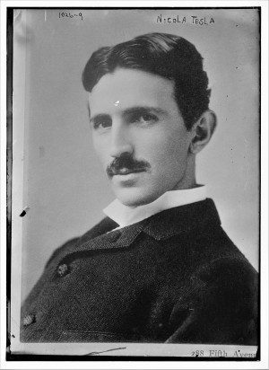 Nikola Tesla 1893, fotografija Napoleona Saronija