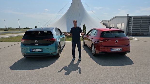 Folksvagen ID3 protiv golfa Folksvagen ID3 protiv golfa