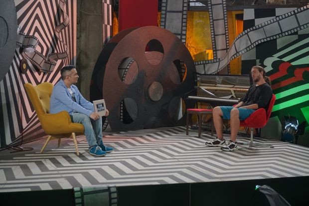 Марко Новаковић и Илија Петровић у студију Раних кадрова