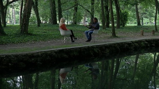 Дарко Марков и Тамара Дрезгић на снимању емисије