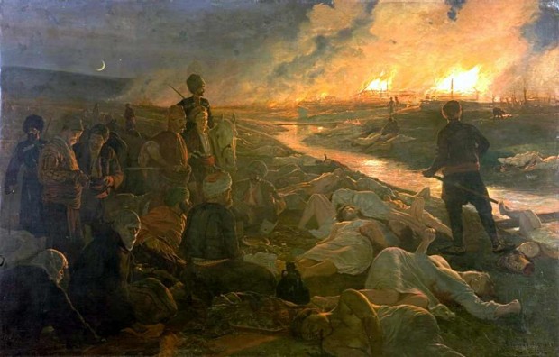 Масакр у Батаку у Бугарској 1876. слика Антонија Пиотровског Масакр у Батаку у Бугарској 1876. слика Антонија Пиотровског