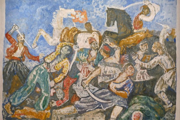 Petar Lubarda: Bitka na Vučjem dolu (1950)