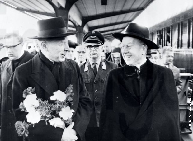 Кардинали Стефан Вишински и Франц Кениг у Бечу 1964.