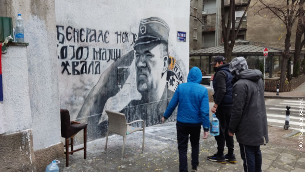 Ponovo obrisan mural Ratku Mladiću Ponovo obrisan mural Ratku Mladiću