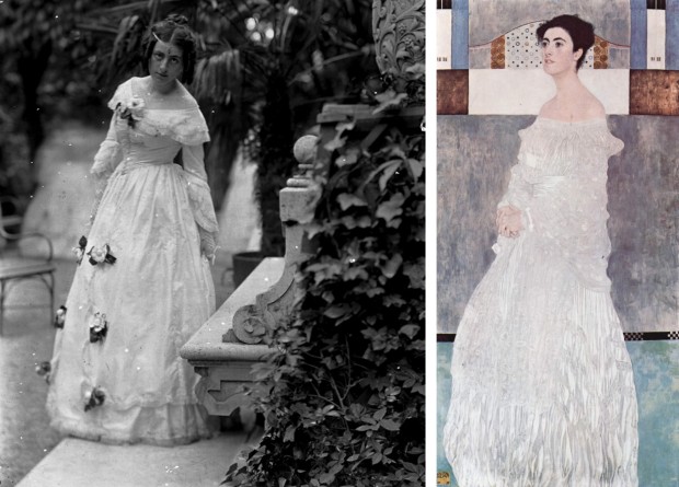 Маргарета Витгенштајн 1903. и на слици Густава Климта (1905)