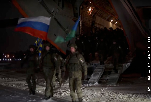Avioni sa ruskim mirovnjacima ODKB poleteli iz Kazahstana