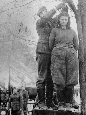 Вешање партизанке Лепе Радић 11. фебруара 1943. у Босанској Крупи
