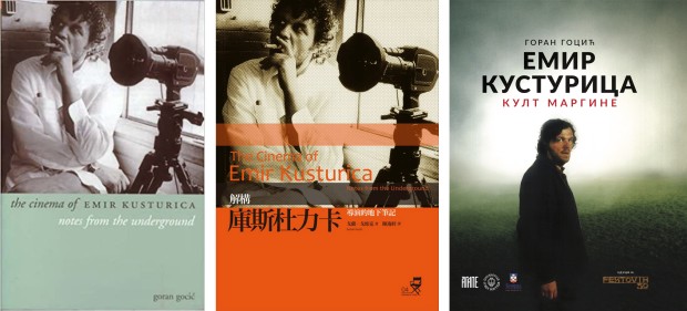 Енглеско, кинеско и српско издање књиге Горана Гоцића о Емиру Кустурици (2001, 2012, 2022)