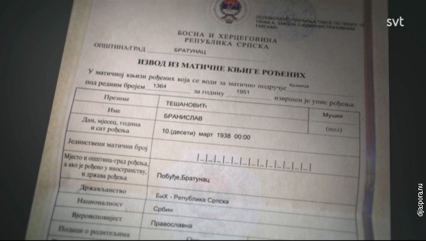 Izvod iz matične knjige rođenih
