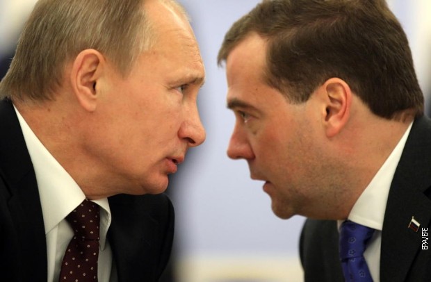 Владимир Путин и Дмитриј Медведев