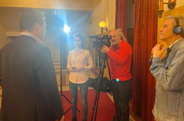 Екипа Култруног центра на снимању