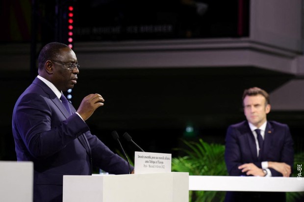 Predsednik Senegala Maki Sal u Parizu 16. februara 2022.