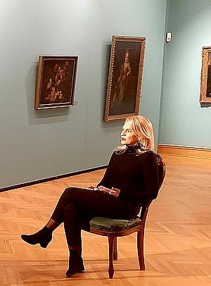 Јасна на снимању емисије