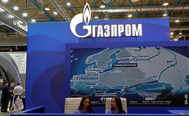 Štand Gasproma na Međunarodnom sajmu Njeftgasa, 19. aprila 2022.