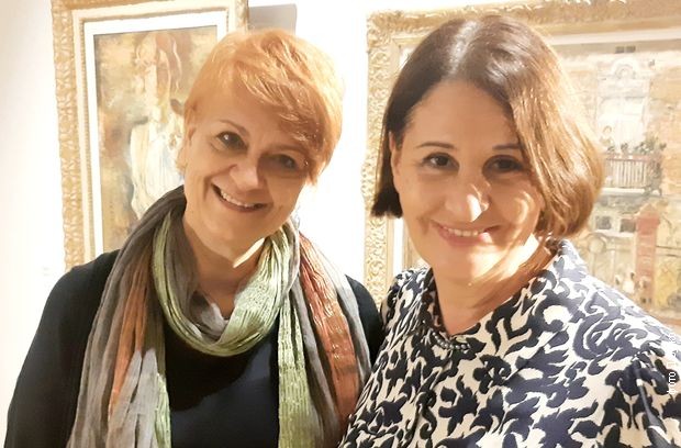 Марина и Оливера на снимању Марина и Оливера на снимању