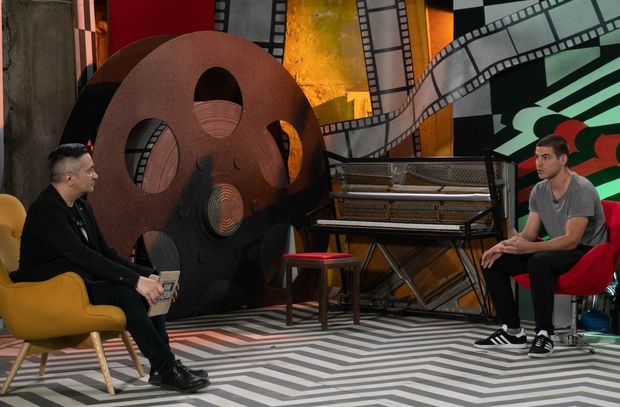 Марко Новаковић и Јован Димоски у студију Раних кадрова