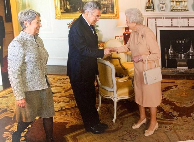 Hajnc Fišer sa suprugom Margit i Elizabetom  Drugom