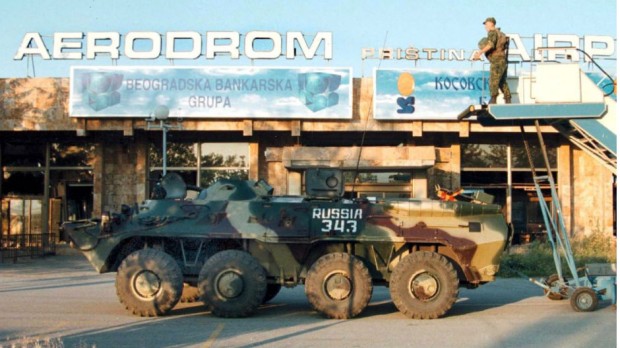 Ruski vojnici na prištinskom aerodromu Ruski vojnici na prištinskom aerodromu