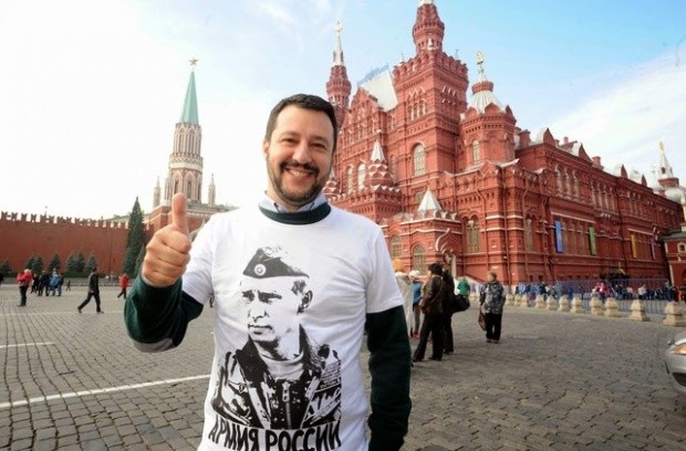 Mateo Salvini u Moskvi 2014.