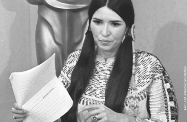 Sačin Litlfeder na dodeli Oskara 1973. godine