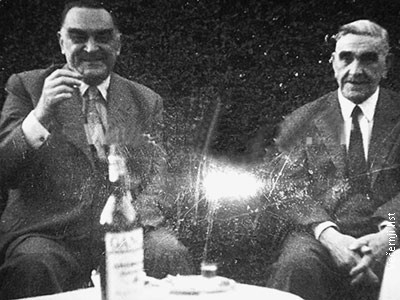 Милан Стојадиновић и Анте Павелић у Буенос Ајресу 1954