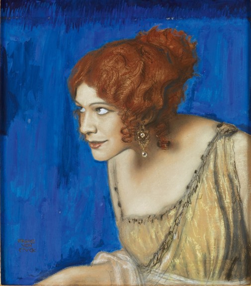 Тила Дирије као Кирка, слика Франца фон Штука из 1912.