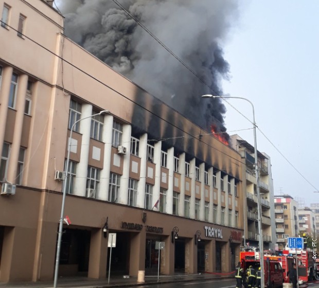 Veliki požar u robnoj kući u centru Kruševca