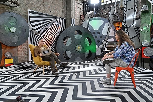 Марко Новаковић и Милица Малетин у студију Раних Кадрова